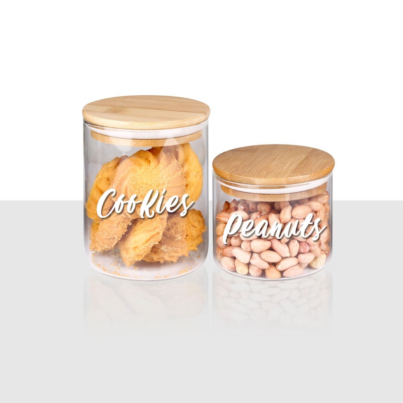 SWOMMOLY 243 White Cursive Pantry Labels for Food Containers, Water Resistant Pantry Kitchen Labels Stickers, Organization Labels for Storage Containers, Jars, Canisters - Image 3